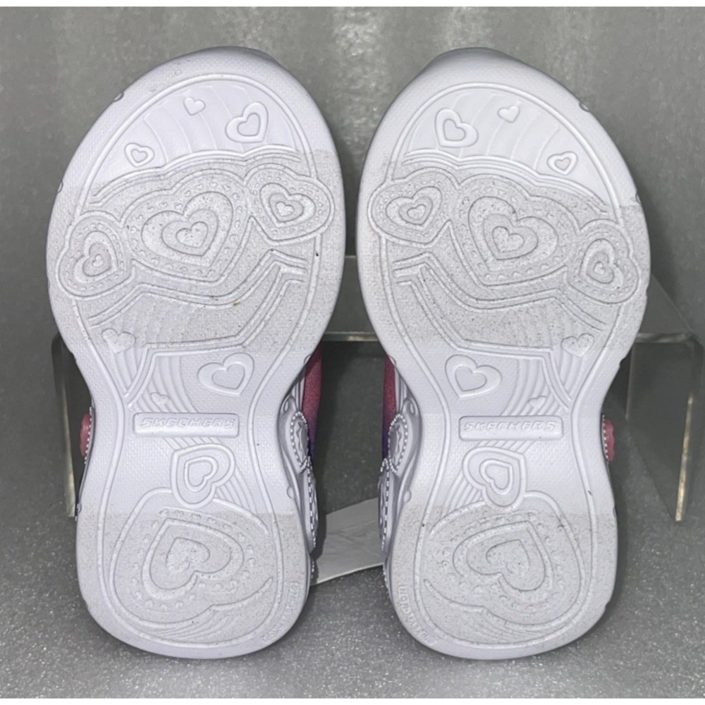 S Sport By Skechers Lucia Sneakers Light Up Stretch Laces Toddler Girls Size 5 - Picture 16 of 17